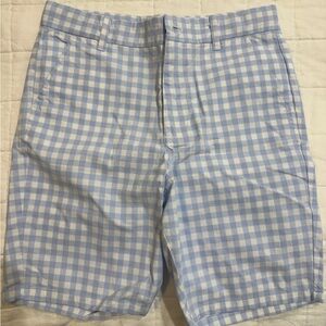 Boys Janie & Jack gingham shorts